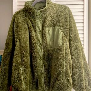 American eagle fleece teddy coat XL